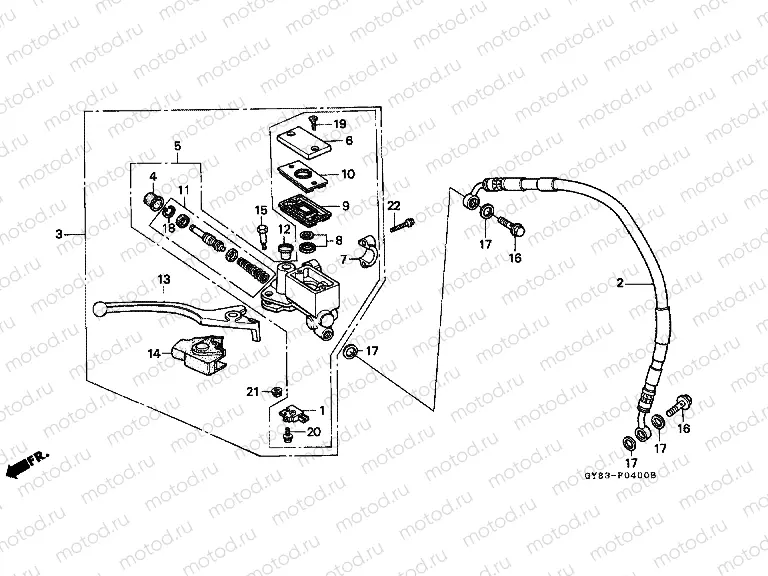 F-4 FRONT MASTER CYLINDER