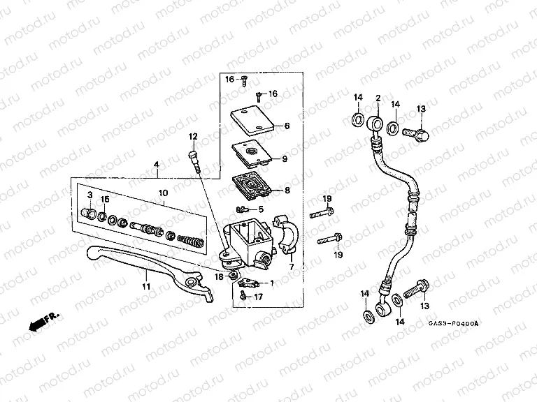 F-4 FRONT MASTER CYLINDER