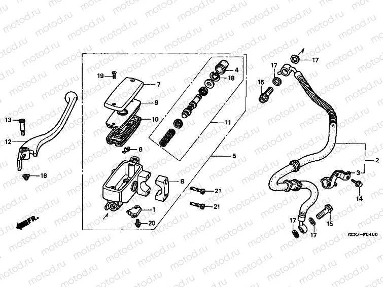 F-4 FRONT MASTER CYLINDER