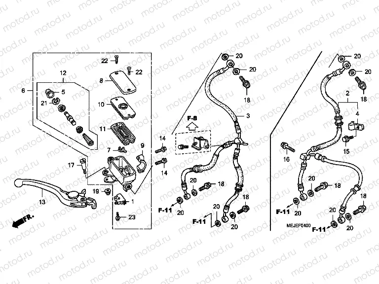 F-4 FRONT MASTER CYLINDER (CB1300 / S)