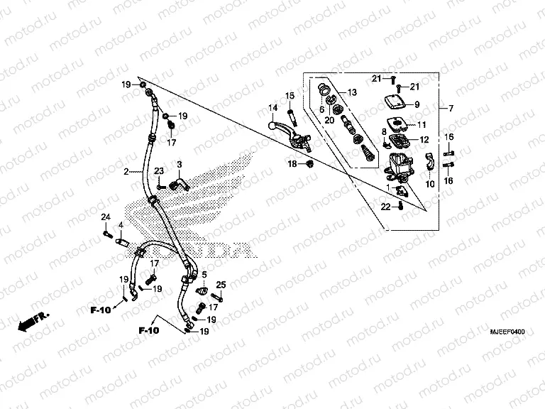F-4 FRONT MASTER CYLINDER (CB650F)