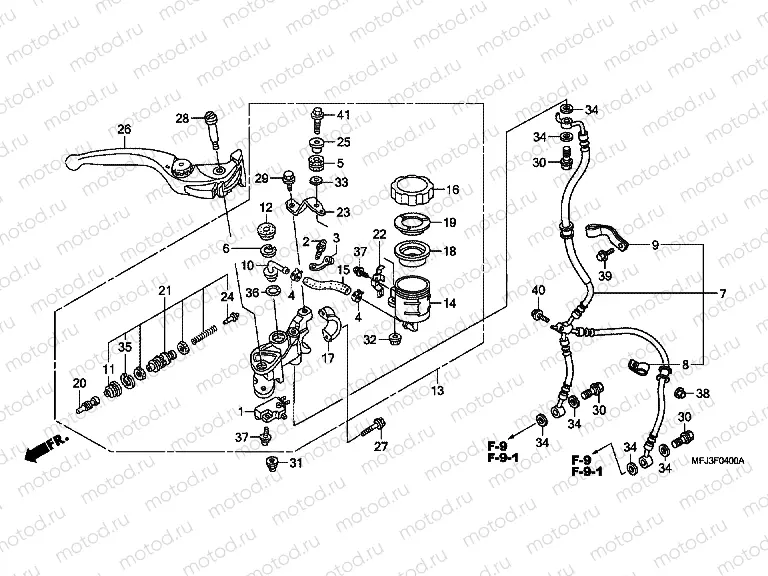 F-4 FRONT MASTER CYLINDER (CBR600RR)