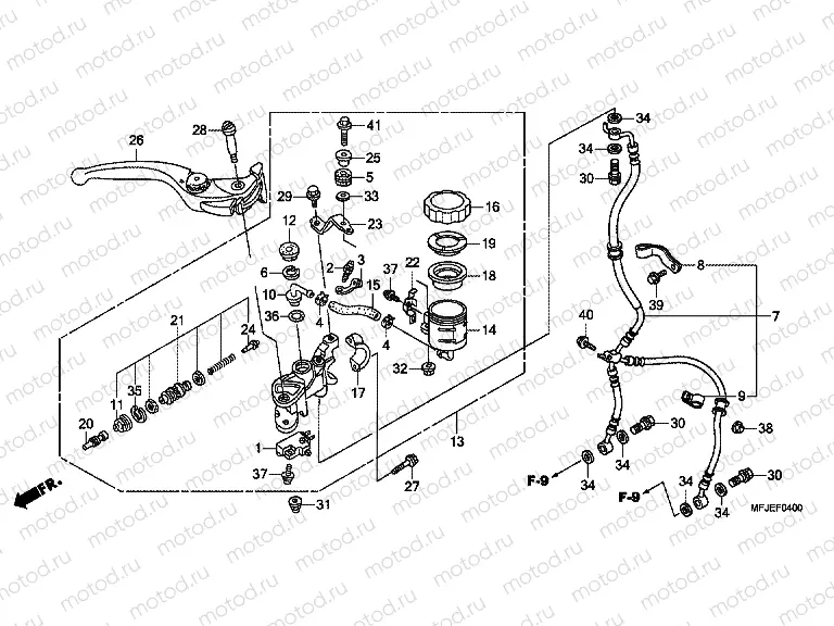 F-4 FRONT MASTER CYLINDER (CBR600RR)