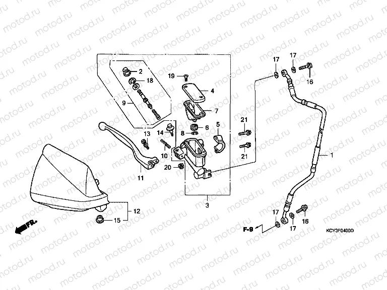 F-4 FRONT MASTER CYLINDER (CM)