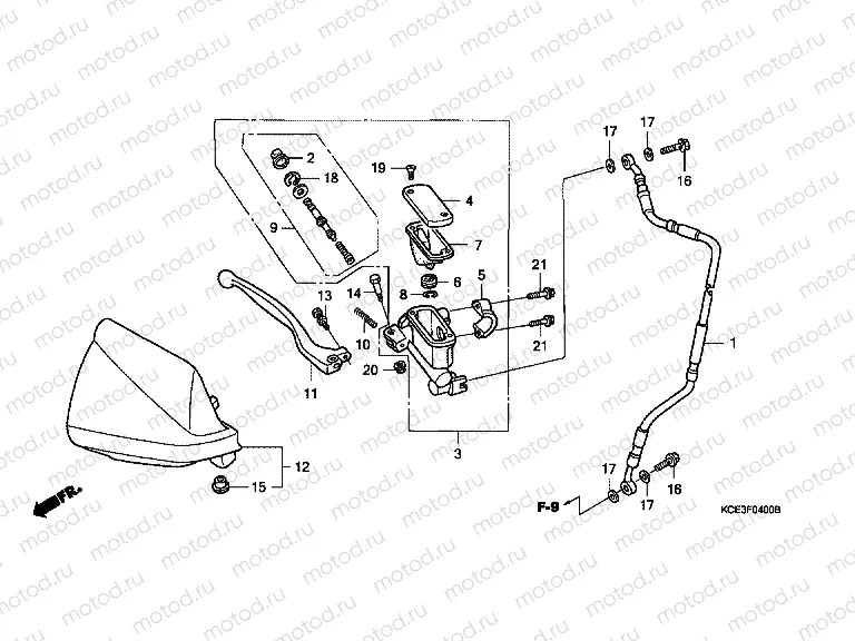 F-4 FRONT MASTER CYLINDER (CM)