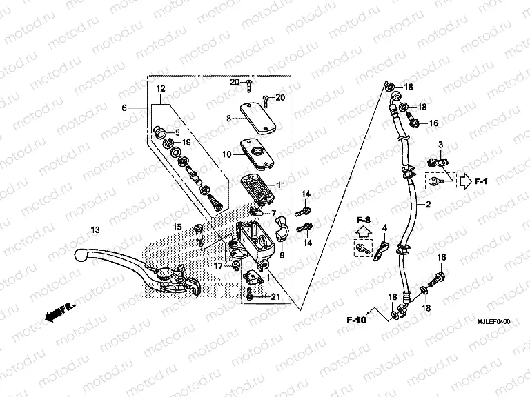 F-4 FRONT MASTER CYLINDER (NC750S)