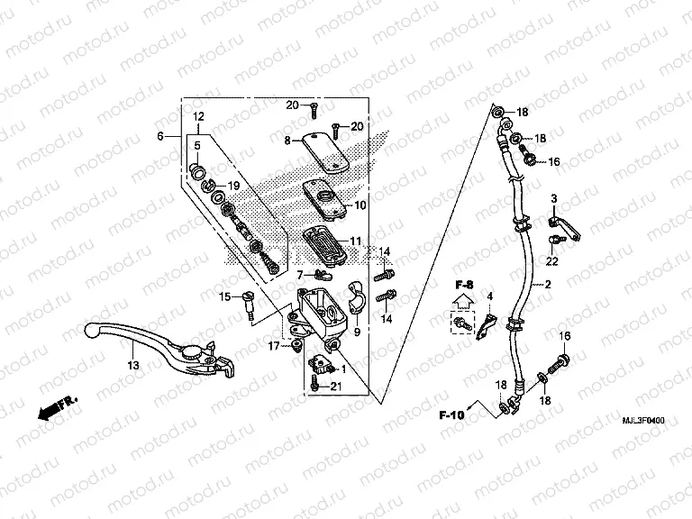 F-4 FRONT MASTER CYLINDER (NC750X)