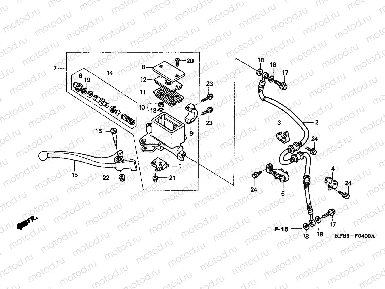 F-4 FRONT MASTER CYLINDER (NSS2501 / 2)