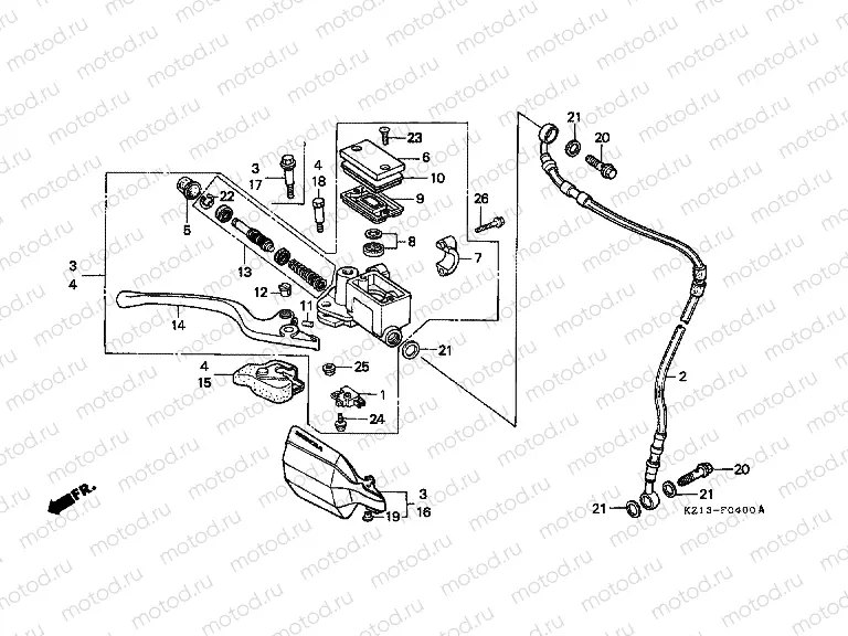 F-4 FRONT MASTER CYLINDER (RN)