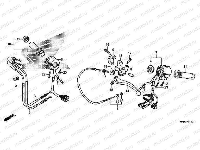 F-4 HANDLE LEVER / SWITCH / CABLE