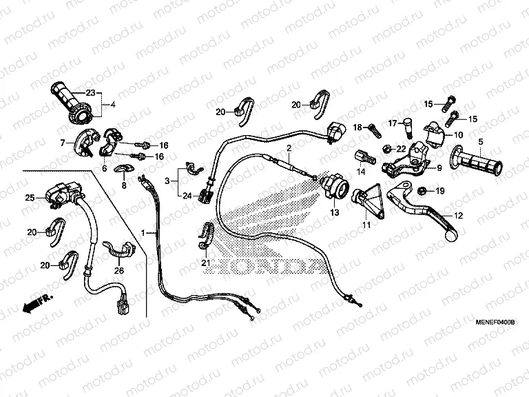 F-4 HANDLE LEVER / SWITCH / CABLE