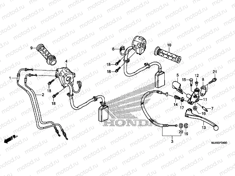 F-4 HANDLE LEVER / SWITCH / CABLE