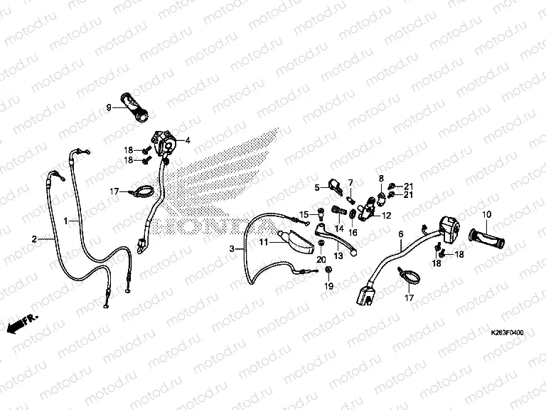 F-4 HANDLE LEVER / SWITCH / CABLE