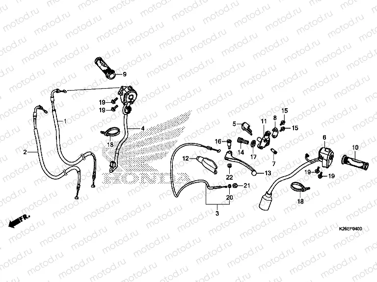 F-4 HANDLE LEVER / SWITCH / CABLE