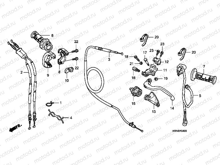 F-4 HANDLE LEVER / SWITCH / CABLE