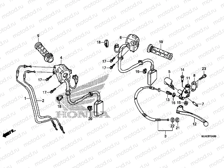 F-4 HANDLE LEVER/SWITCH/CABLE