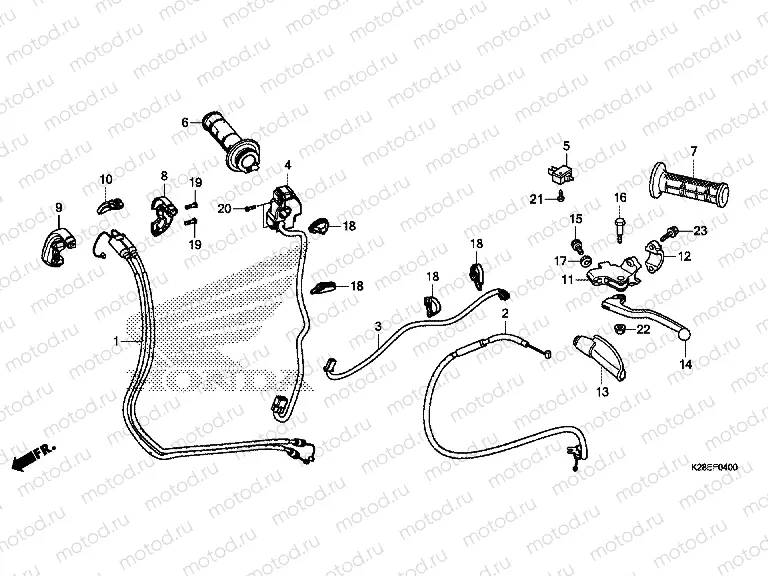 F-4 HANDLE LEVER/SWITCH/CABLE