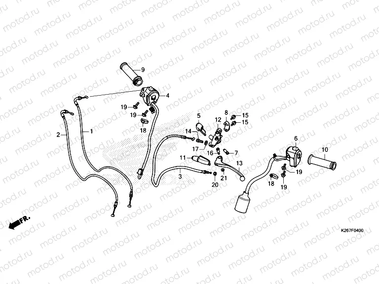 F-4 HANDLE LEVER/SWITCH/CABLE