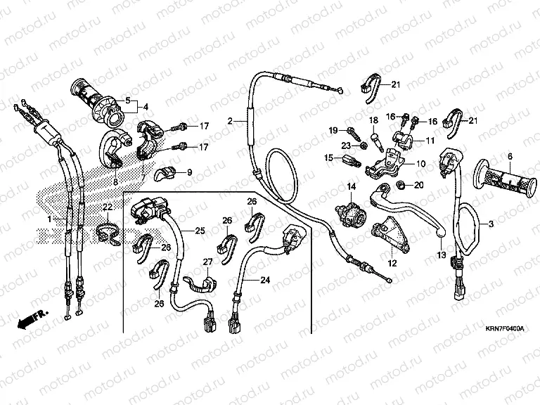 F-4 HANDLE LEVER/SWITCH/CABLE