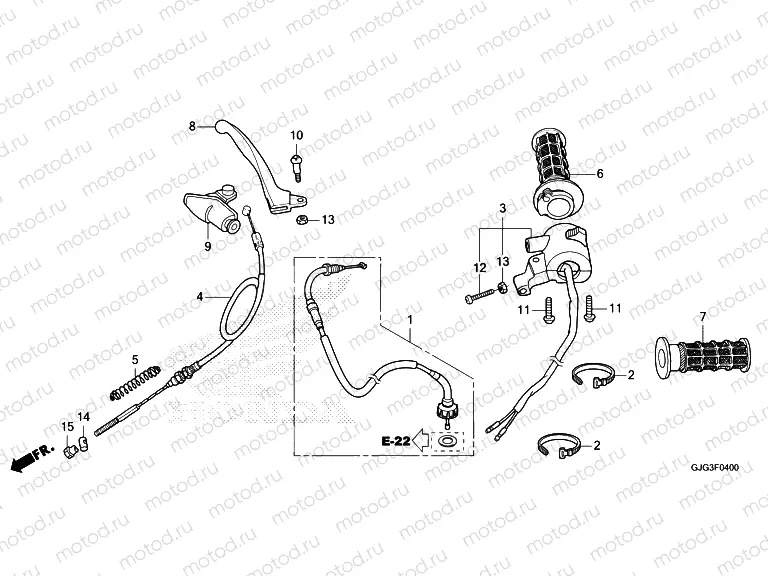 F-4 HANDLE LEVER/SWITCH/CABLE