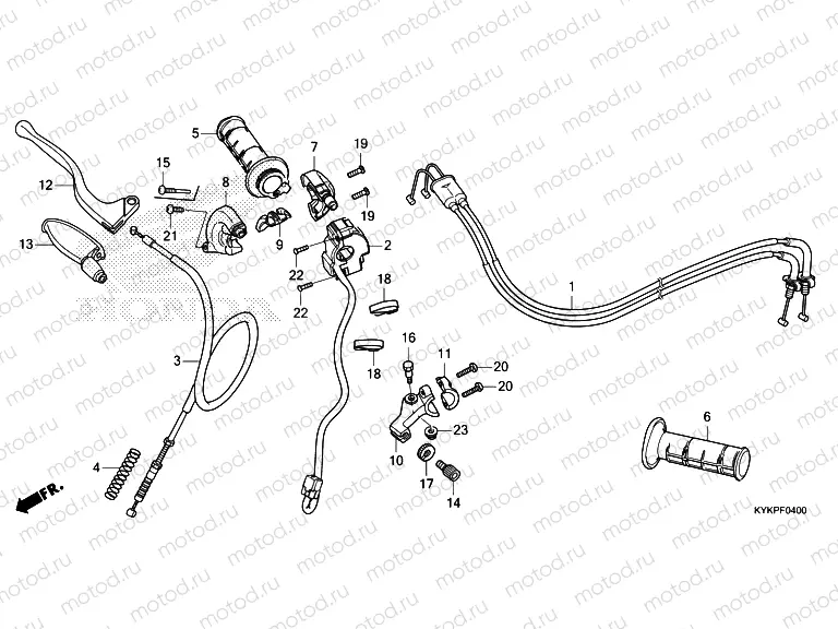 F-4 HANDLE LEVER/SWITCH/CABLE