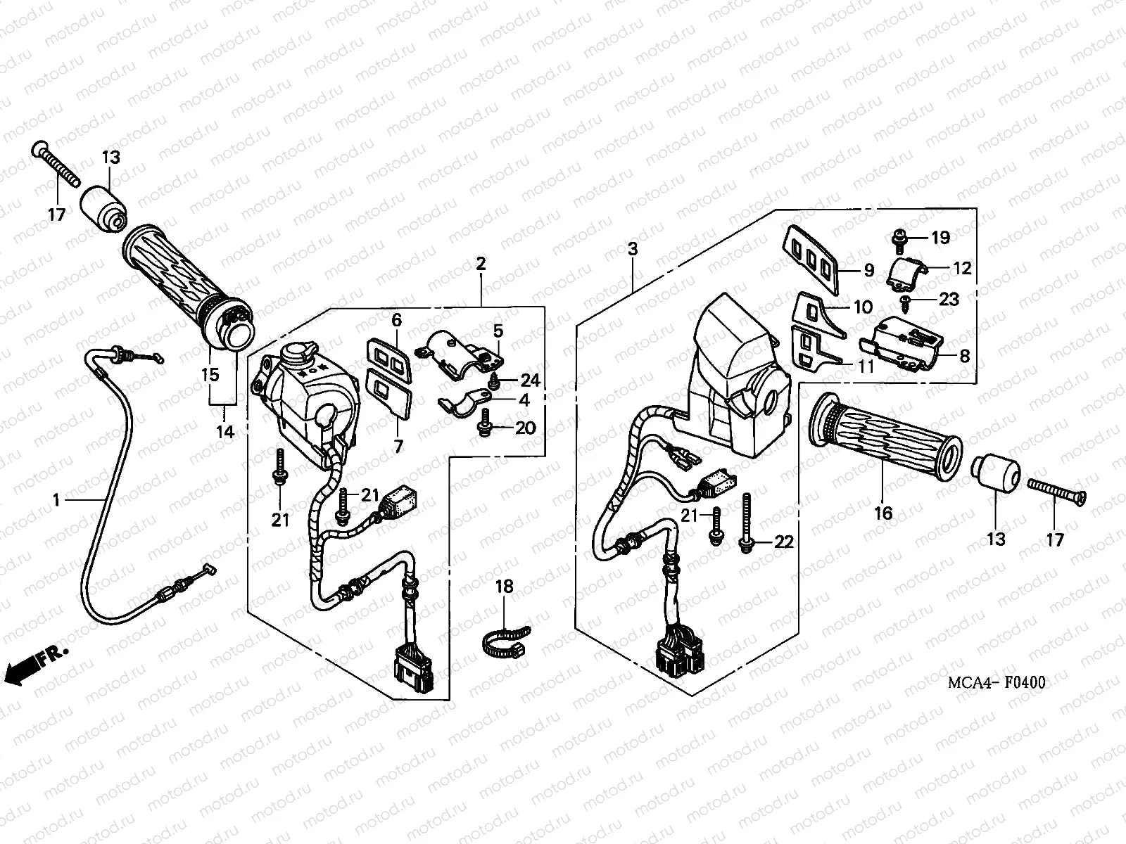 F-4 HANDLE SWITCH (GL1800A1/A2/A3)