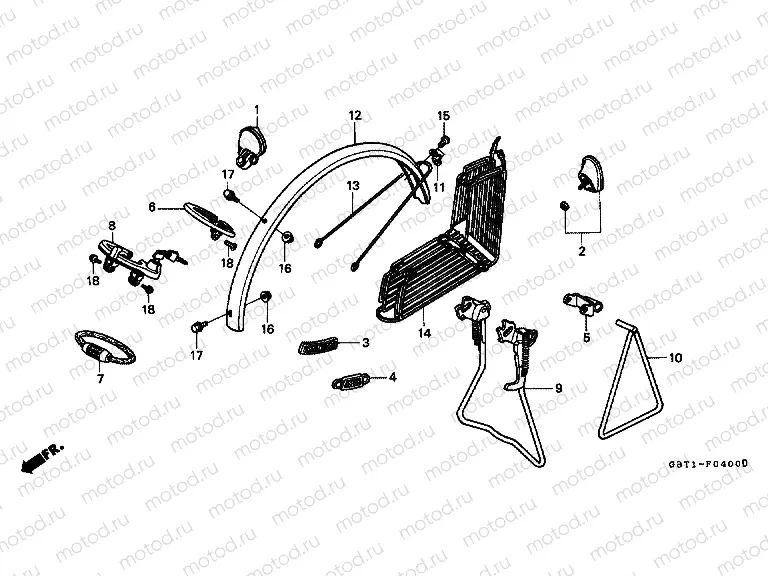 F-4 REAR FENDER / MAIN SHELF