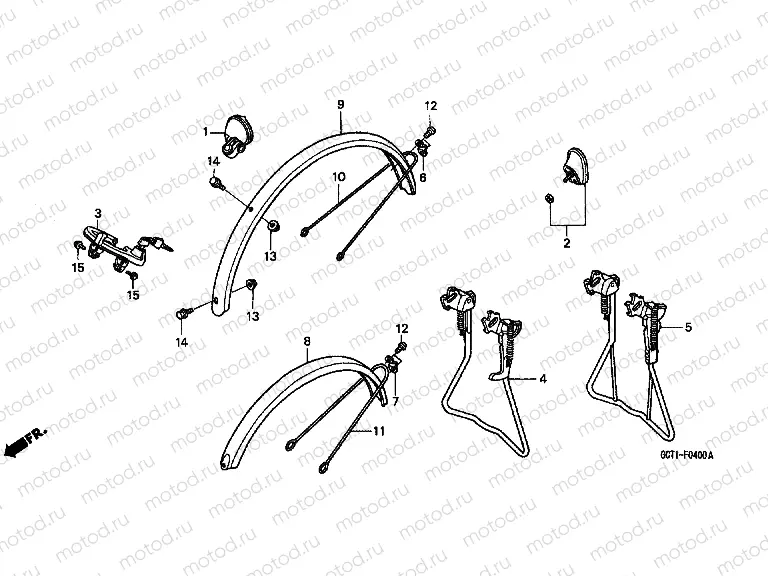 F-4 REAR FENDER / MAIN SHELF