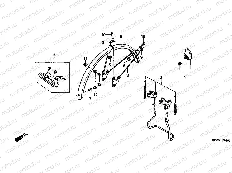 F-4 REAR FENDER / MAIN SHELF