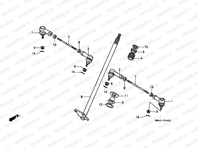 F-4 STEERING AXLE