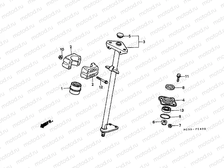 F-4 STEERING AXLE