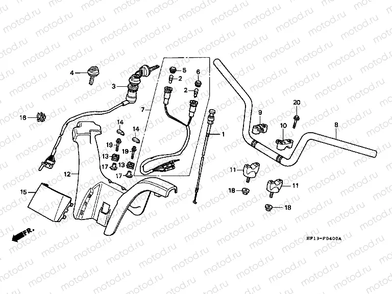 F-4 STEERING BAR TUBE