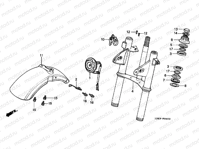 F-4 STEERING WHEEL / FRONT FENDER