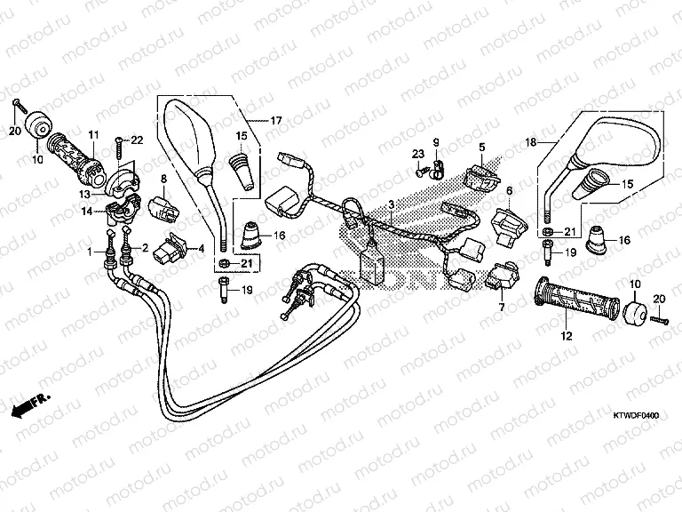 F-4 SWITCH / CABLE / MIRROR