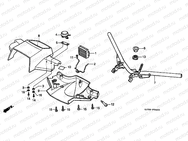 F-4 TIE ROD TUBE / HANDLE COVER