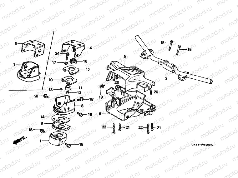 F-4 TIE ROD TUBE / HANDLE COVER