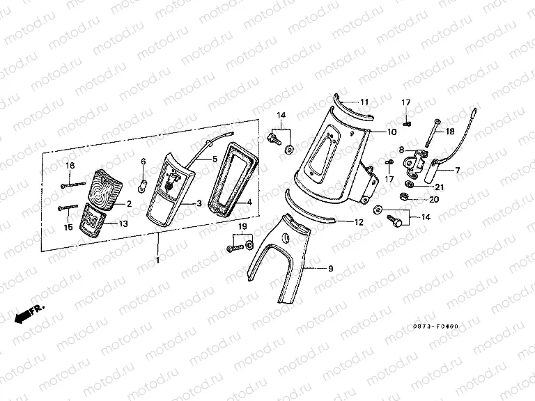 F-4 UPPER COVER / POSITION LAMP