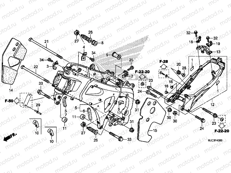 F-40 FRAME BODY