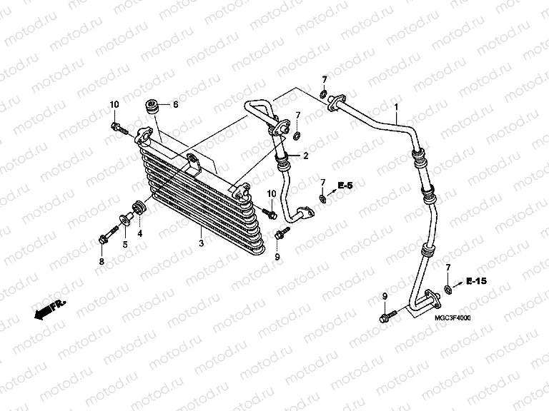 F-40 OIL COOLER