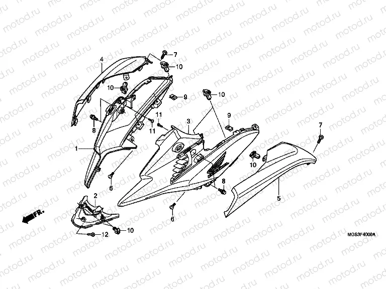 F-40 SIDE ENGINE HOUSING