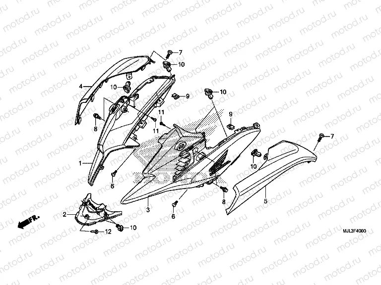 F-40 SIDE ENGINE HOUSING