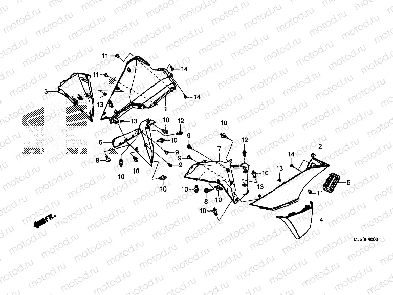 F-40 SIDE ENGINE HOUSING