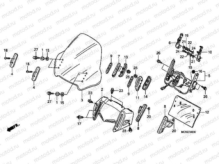 F-40 WINDSCREEN