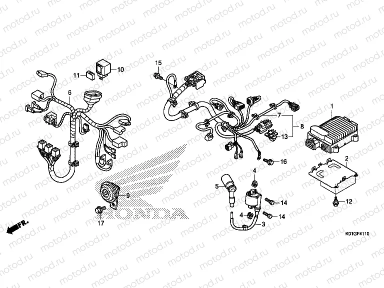 F-41-10 SUB HARNESS / IGNITION COIL