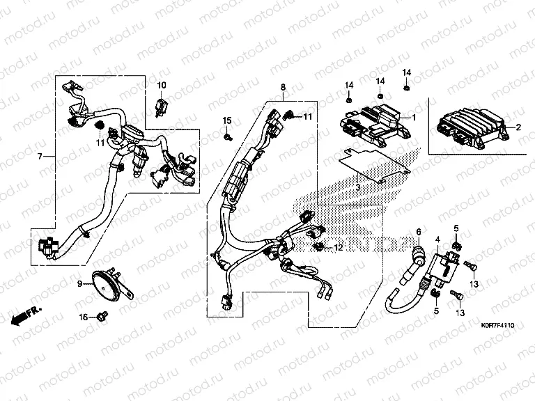 F-41-10 SUB HARNESS & IGNITION COIL
