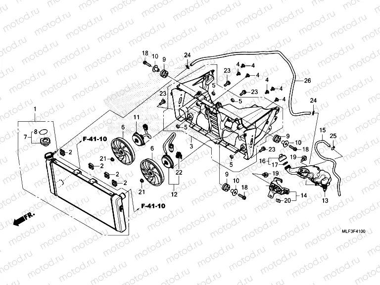 F-41 RADIATOR/RESERVE TANK