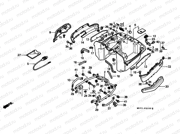 F-41 TRUNK INTERIOR HOUSING
