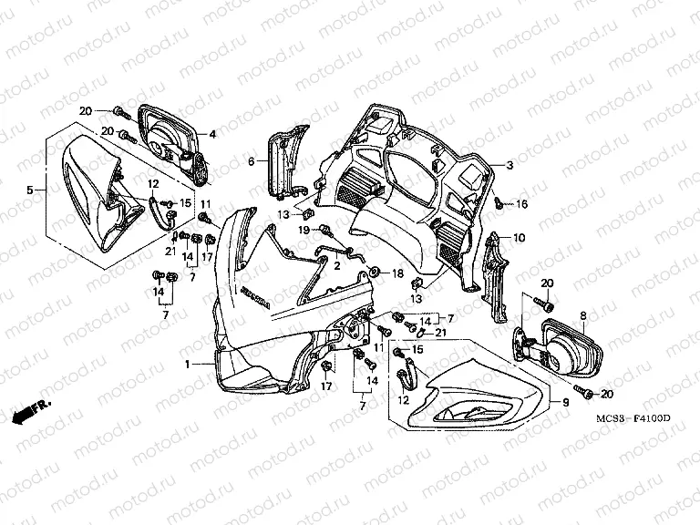 F-41 UPPER ENGINE HOUSING