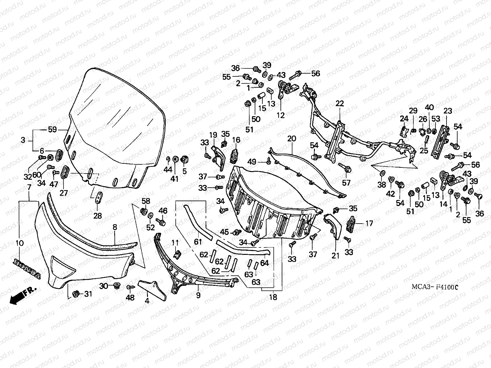 F-41 WINDSCREEN (GL1800A1/A2/A 3)