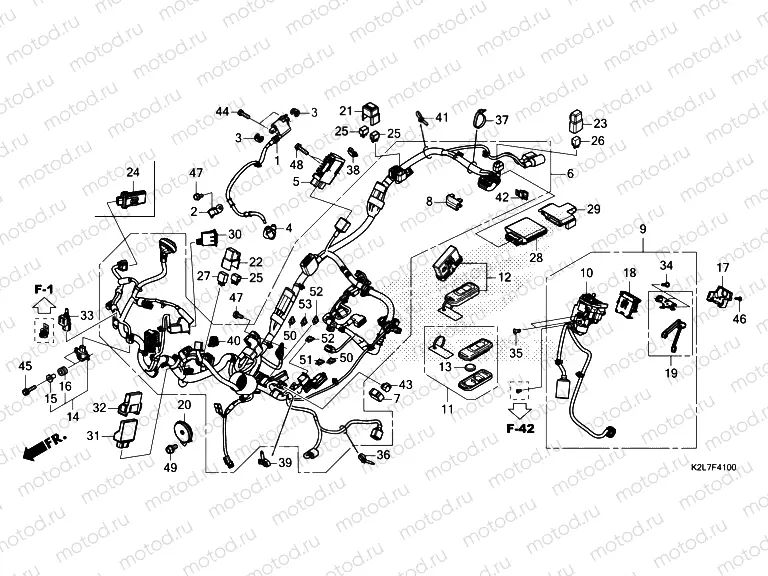 F-41 WIRE HARNESS/FOB KEY